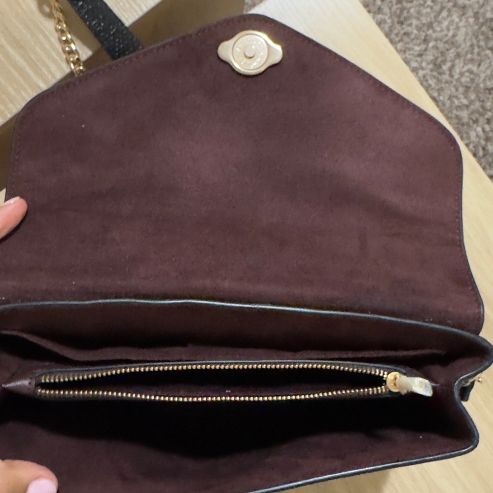 Coach Black Leather Shoulder Bag with Gold Hardware - Picture 2 of 2